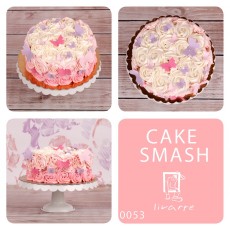 Sesja Cake Smash - tort - kwiatowy