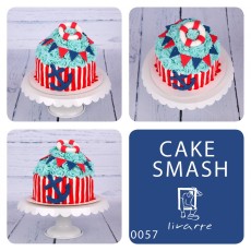 Sesja Cake Smash - tort - morski