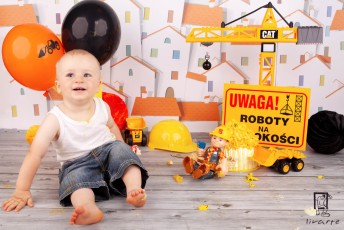 Sesja urodzinowa Cake Smash Olka