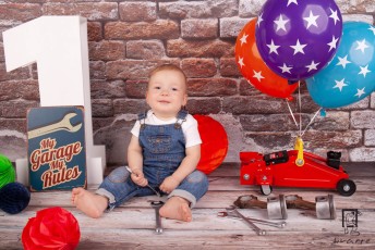 Sesja urodzinowa Cake Smash Kuby 2018