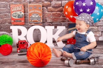 Sesja urodzinowa Cake Smash Kuby 2018