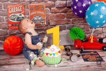 Sesja urodzinowa Cake Smash Kuby 2018