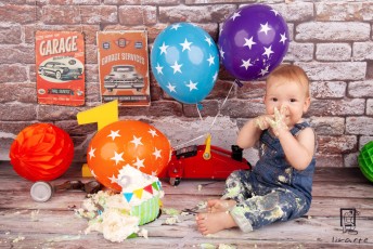 Sesja urodzinowa Cake Smash Kuby 2018